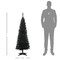 Edge Collections - 5' - Black - Slim Pencil Artificial Christmas Tree for Easy Holiday Decor - 1 Piece
